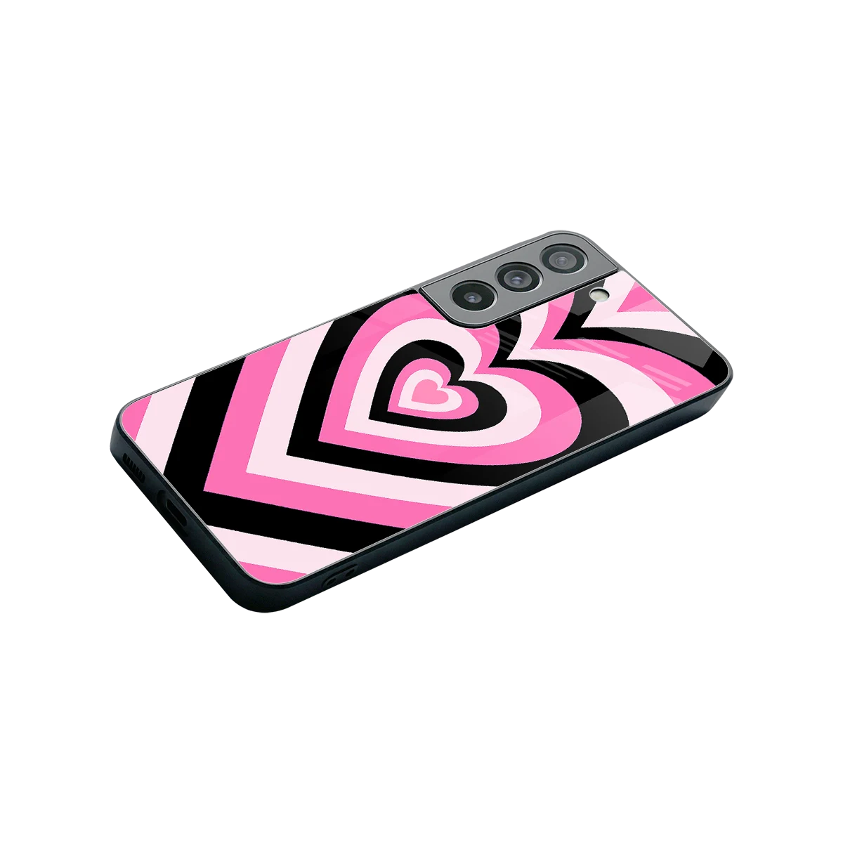 Y2K Bubblegum Hearts stylish phone case for samsung galaxy s22 | glossy glass and slim fit