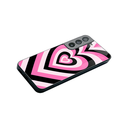Y2K Bubblegum Hearts stylish phone case for samsung galaxy s22 | glossy glass and slim fit