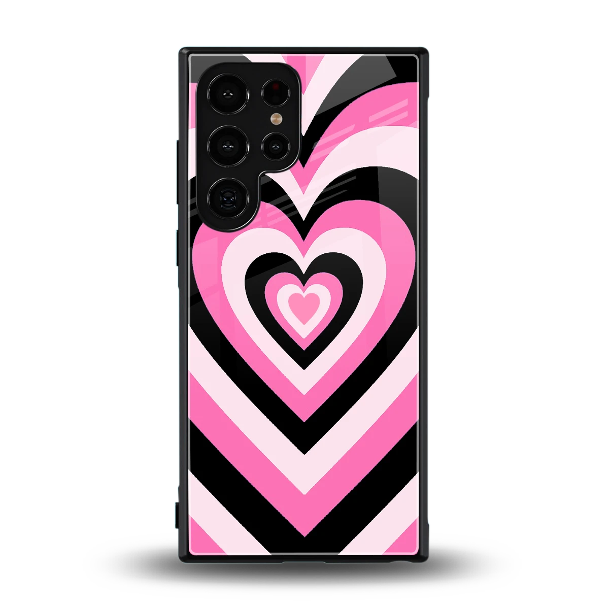 Y2K Bubblegum Hearts back phone cover | glass case for samsung galaxy s24 ultra