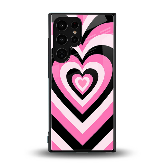 Y2K Bubblegum Hearts back phone cover | glass case for samsung galaxy s24 ultra