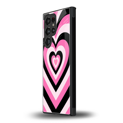 Y2K Bubblegum Hearts samsung galaxy s23 ultra mobile cover | shockproof glass phone case