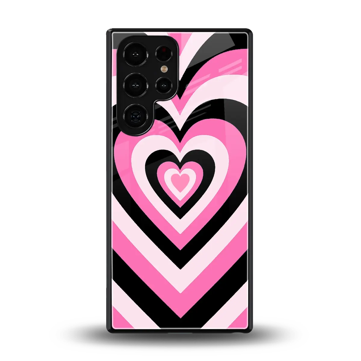 Y2K Bubblegum Hearts back phone cover | glass case for samsung galaxy s25 ultra