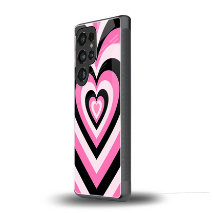 Y2K Bubblegum Hearts samsung galaxy s25 ultra mobile cover | shockproof glass phone case