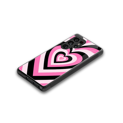 Y2K Bubblegum Hearts stylish phone case for samsung galaxy s25 ultra | glossy glass and slim fit
