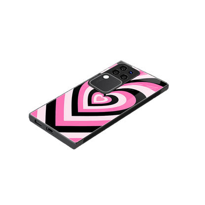 Y2K Bubblegum Hearts stylish phone case forvivo v30 pro | glossy glass and slim fit