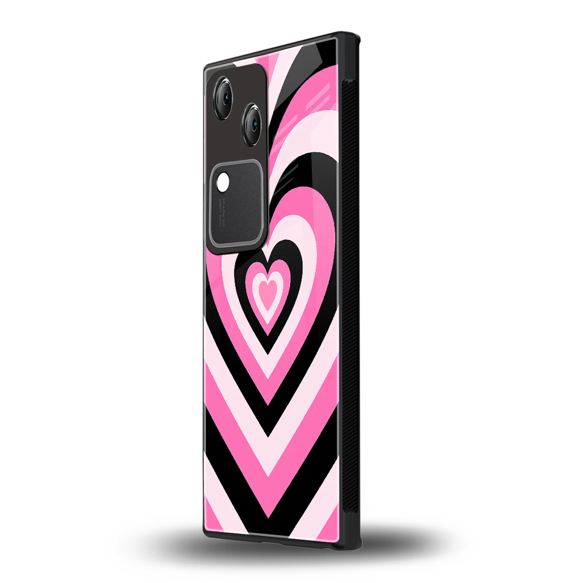 Y2K Bubblegum Hearts vivo v30 mobile cover | shockproof glass phone case