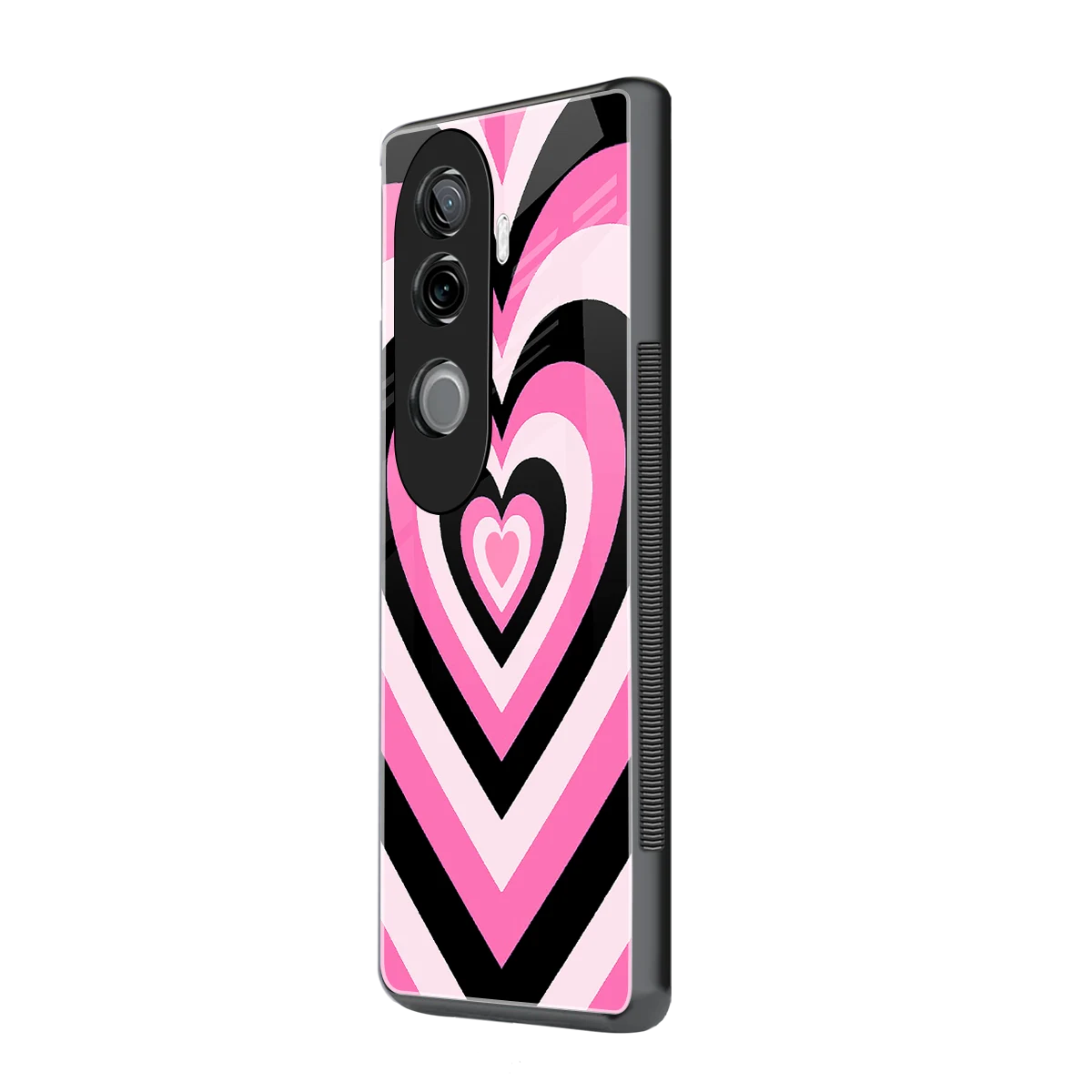 Y2K Bubblegum Hearts vivo v40e mobile cover | shockproof glass phone case
