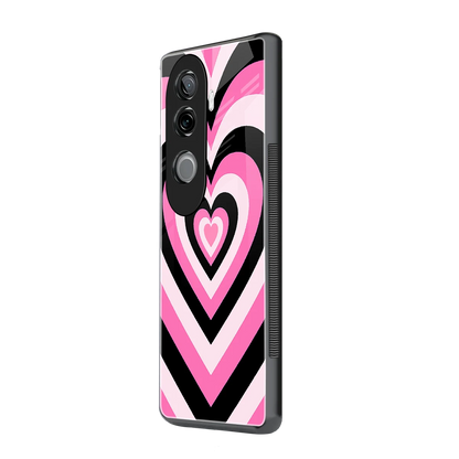 Y2K Bubblegum Hearts vivo v40e mobile cover | shockproof glass phone case