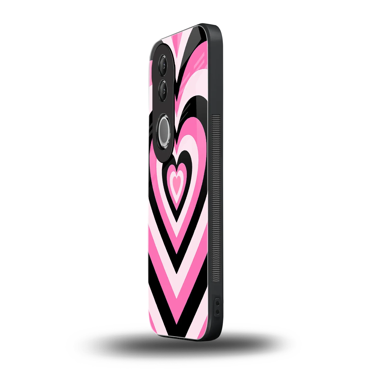 Y2K Bubblegum Hearts vivo v50 mobile cover | shockproof glass phone case