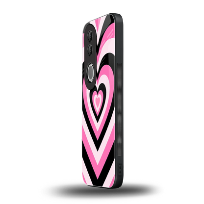 Y2K Bubblegum Hearts vivo v50 mobile cover | shockproof glass phone case