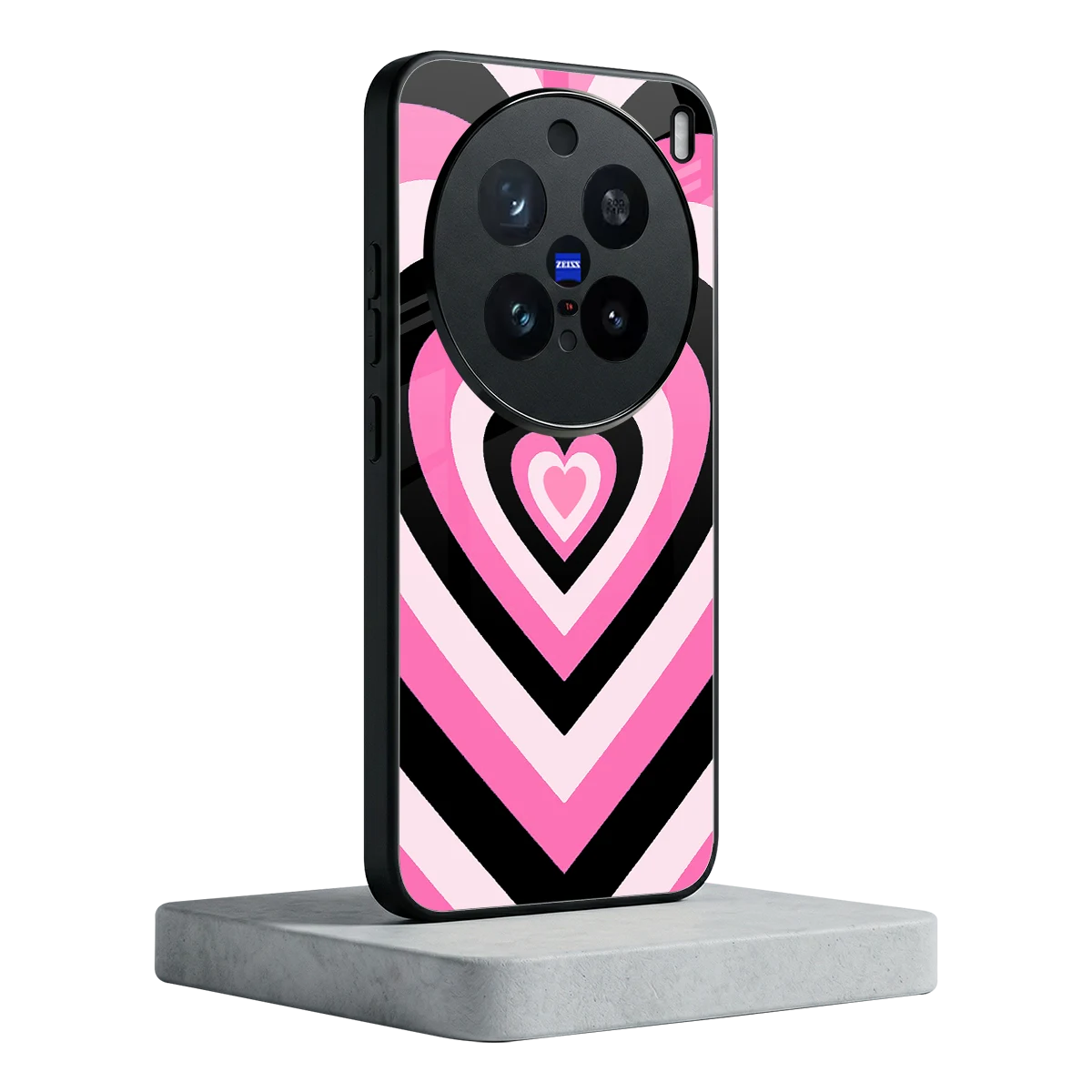 Y2K Bubblegum Hearts vivo x200 pro mobile cover | shockproof glass phone case