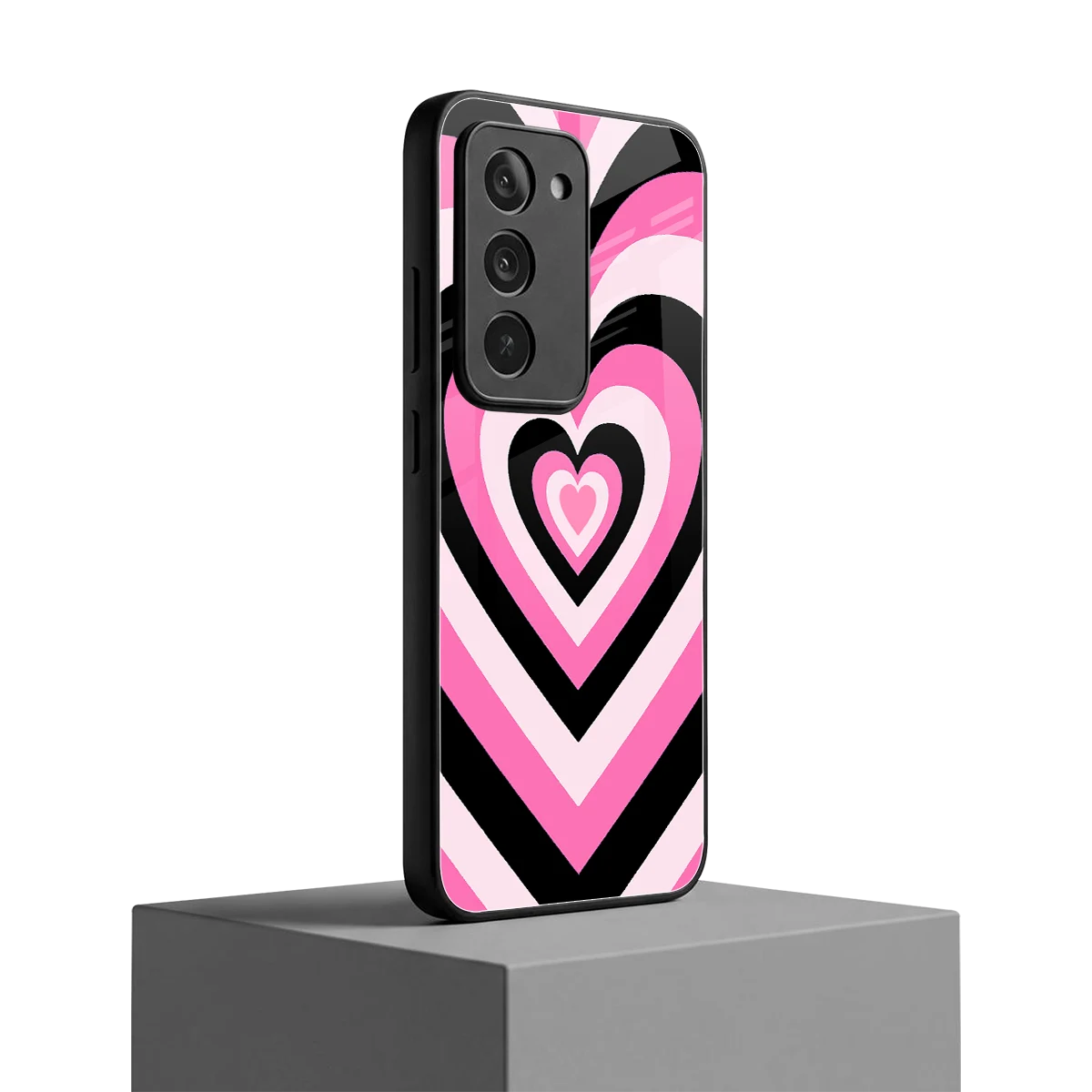 Y2K Bubblegum Hearts redmi 15 5g mobile cover | shockproof glass phone case