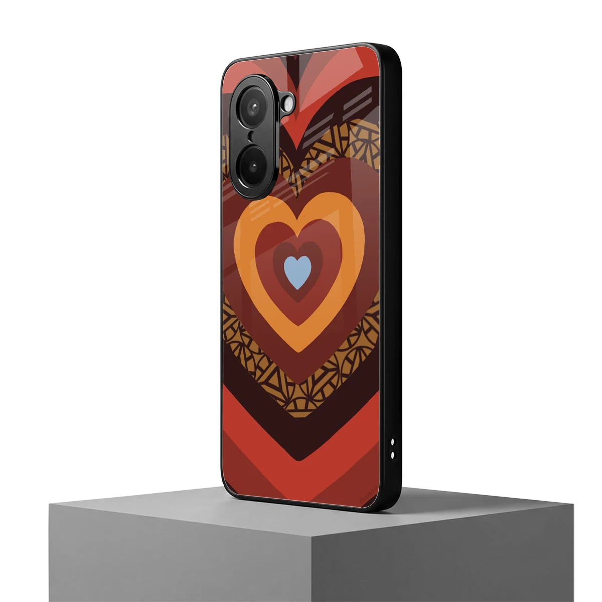 Y2K Caramel Crush Hearts oneplus nord ce5 5g mobile cover | shockproof glass phone case