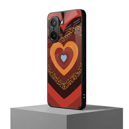 Y2K Caramel Crush Hearts oneplus nord ce5 5g mobile cover | shockproof glass phone case