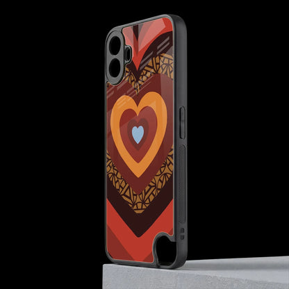 Y2K Caramel Crush Hearts cmf nothing phone 1 mobile cover | shockproof glass phone case