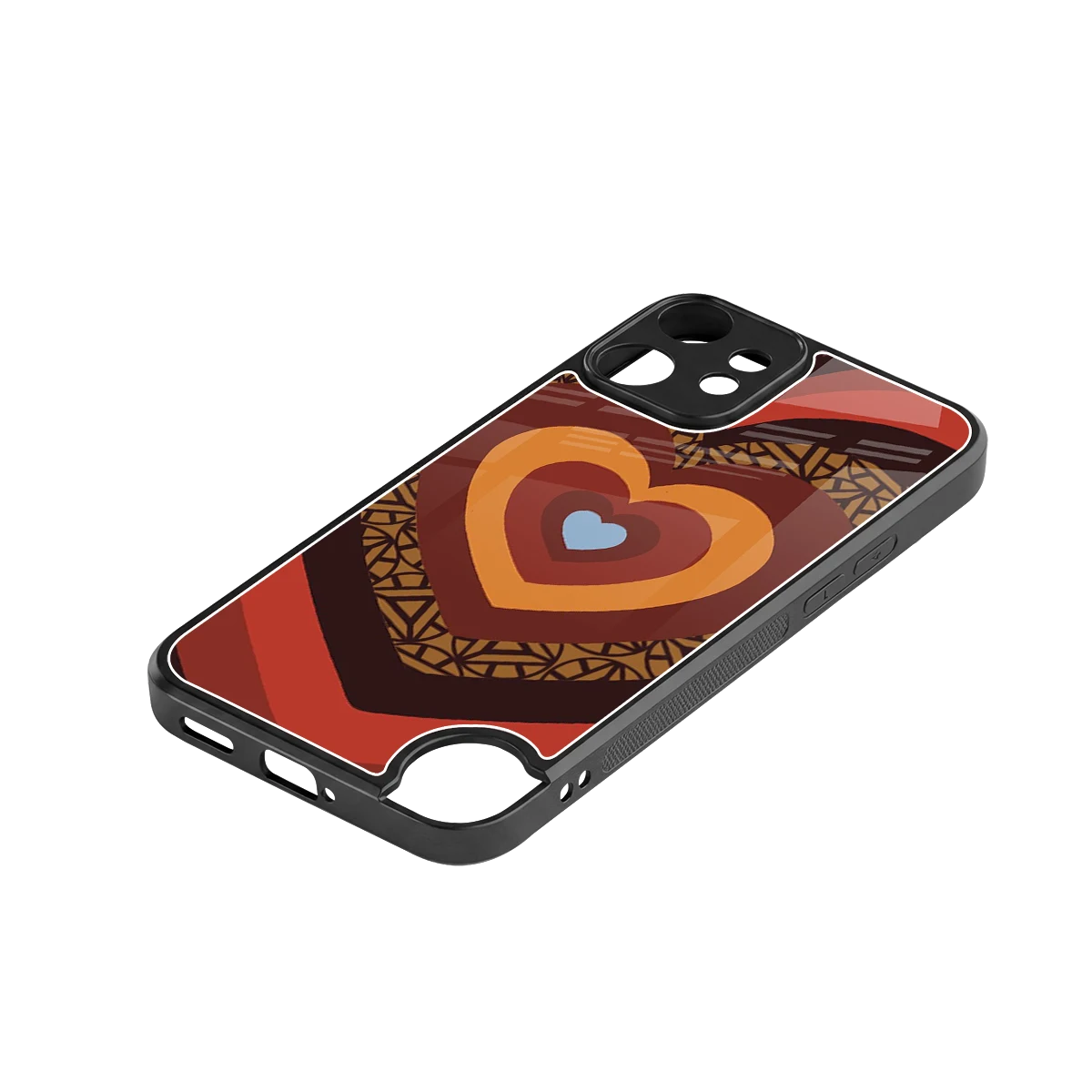 Y2K Caramel Crush Hearts stylish phone case for cmf nothing phone 2 pro | glossy glass and slim fit