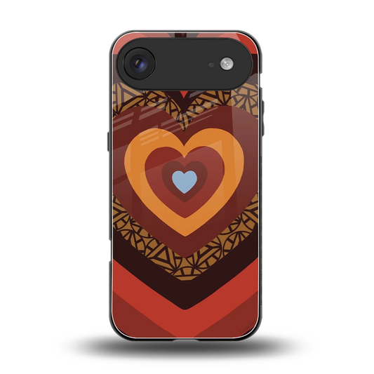 Y2K Caramel Crush Hearts back phone cover | glass case for iphone air