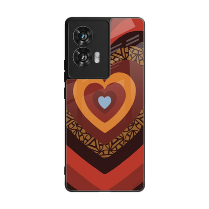 Y2K Caramel Crush Hearts back phone cover | glass case for motorola edge 50 fusion