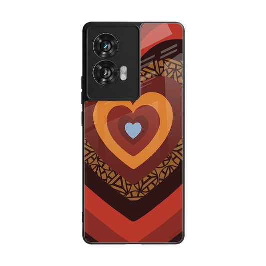 Y2K Caramel Crush Hearts back phone cover | glass case for motorola edge 50 fusion