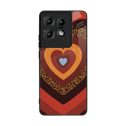 Y2K Caramel Crush Hearts back phone cover | glass case for motorola edge 50 pro