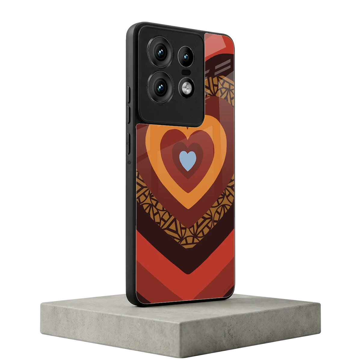 Y2K Caramel Crush Hearts motorola edge 50 pro mobile cover | shockproof glass phone case
