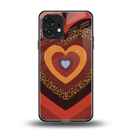 Y2K Caramel Crush Hearts back phone cover | glass case for nothing phone 1