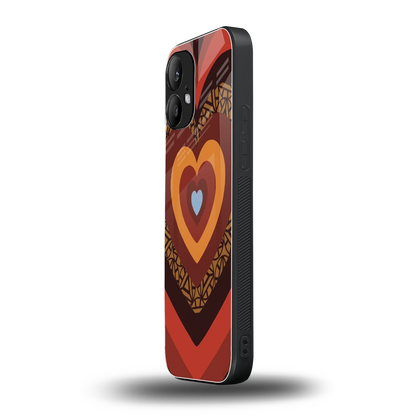 Y2K Caramel Crush Hearts nothing phone 2 mobile cover | shockproof glass phone case