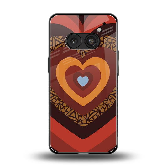 Y2K Caramel Crush Hearts back phone cover | glass case for nothing phone 2a