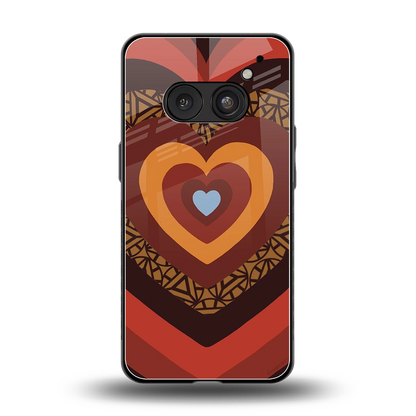 Y2K Caramel Crush Hearts back phone cover | glass case for nothing phone 2a plus