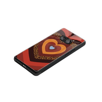 Y2K Caramel Crush Hearts stylish phone case for nothing phone 2a | glossy glass and slim fit