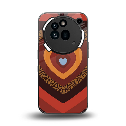 Y2K Caramel Crush Hearts back phone cover | glass case for nothing phone 3a pro