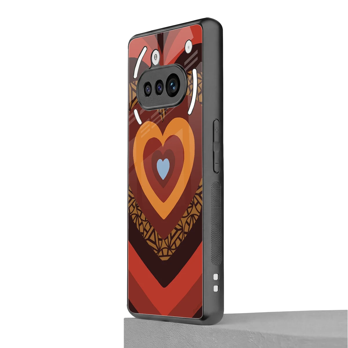 Y2K Caramel Crush Hearts nothing phone 3a mobile cover | shockproof glass phone case