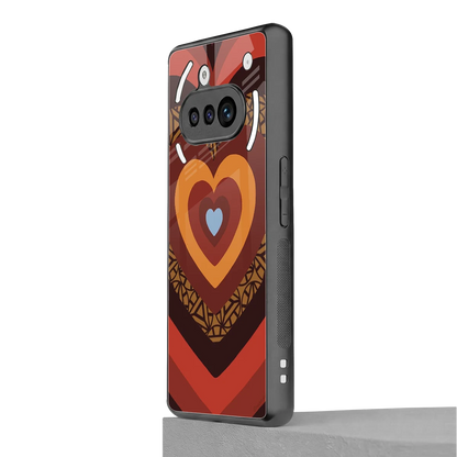 Y2K Caramel Crush Hearts nothing phone 3a mobile cover | shockproof glass phone case