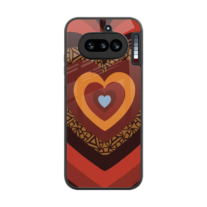 Y2K Caramel Crush Hearts back phone cover | glass case for nothing phone 4a