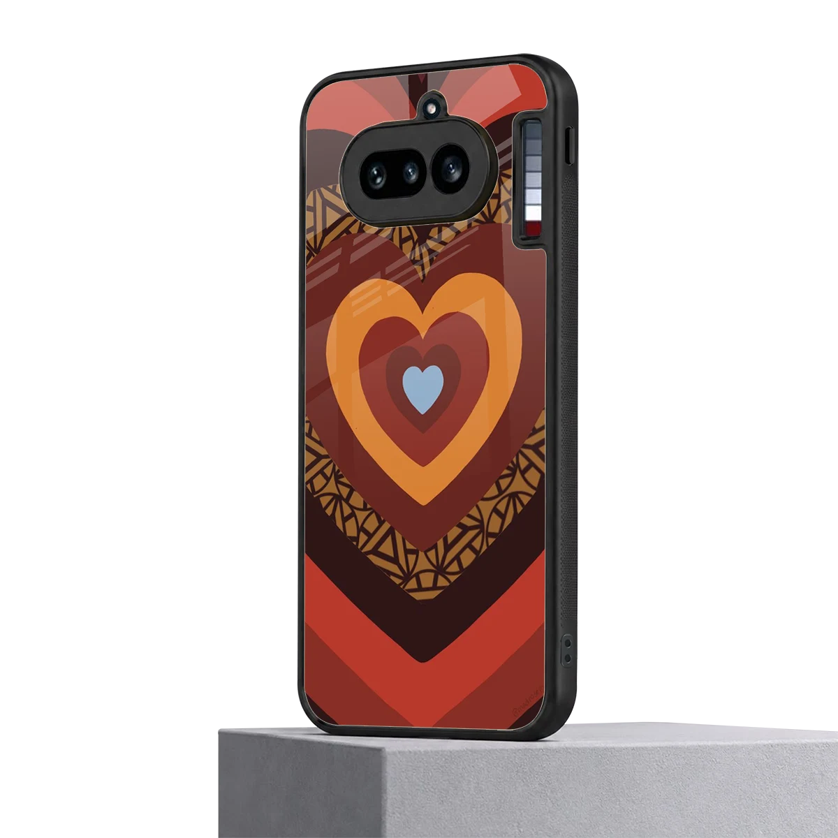 Y2K Caramel Crush Hearts nothing phone 4a mobile cover | shockproof glass phone case