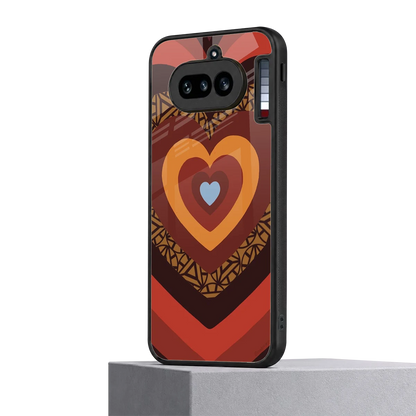 Y2K Caramel Crush Hearts nothing phone 4a mobile cover | shockproof glass phone case