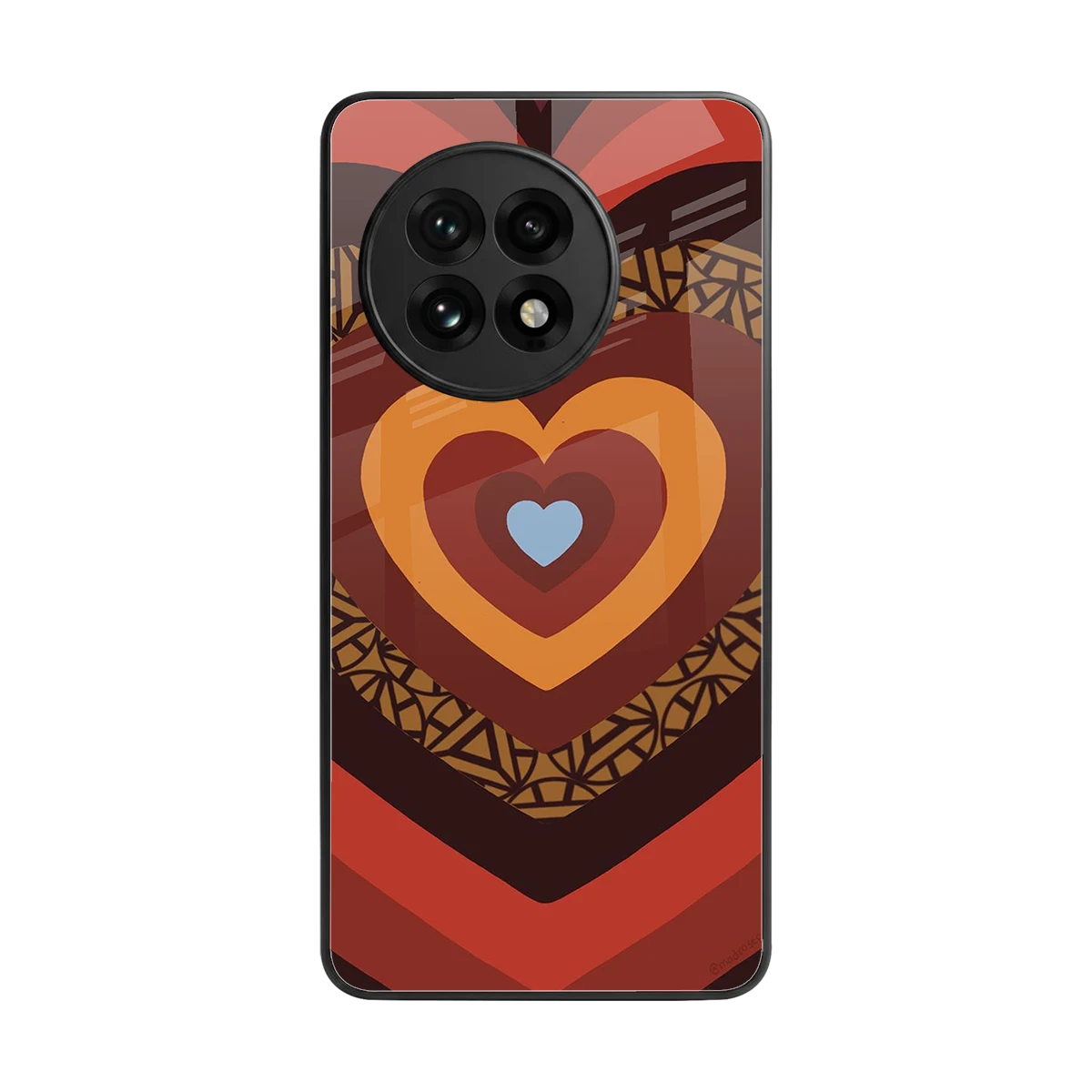 Y2K Caramel Crush Hearts back phone cover | glass case for oneplus 13r