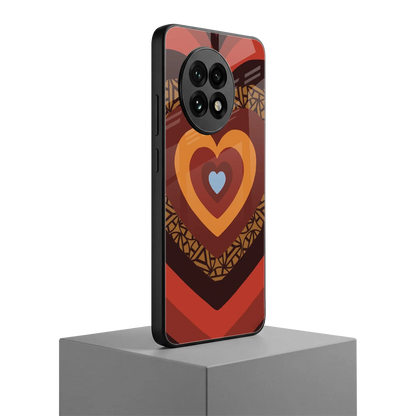 Y2K Caramel Crush Hearts oneplus 13r mobile cover | shockproof glass phone case