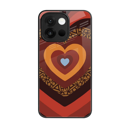 Y2K Caramel Crush Hearts back phone cover | glass case for oneplus 13s