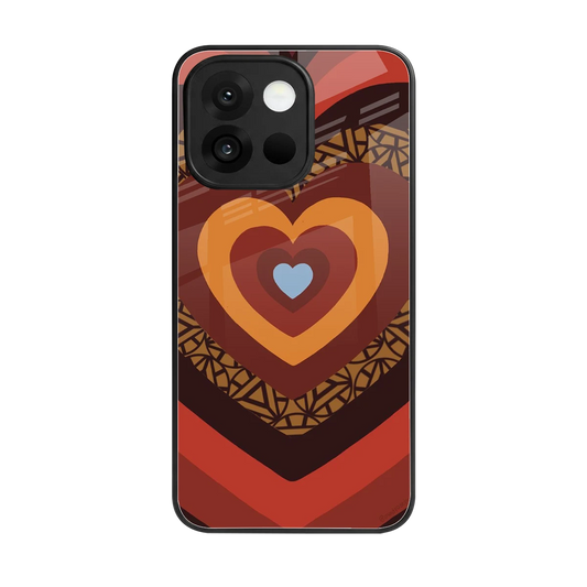 Y2K Caramel Crush Hearts back phone cover | glass case for oneplus 13s