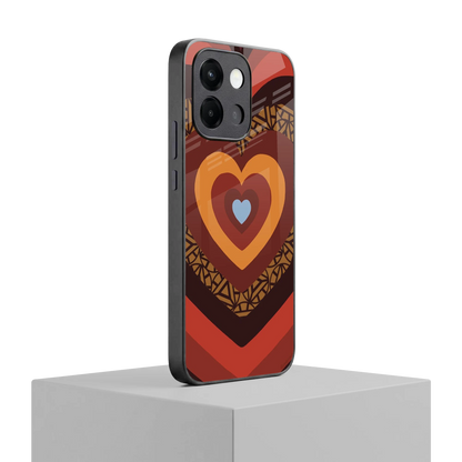 Y2K Caramel Crush Hearts oneplus 13s mobile cover | shockproof glass phone case