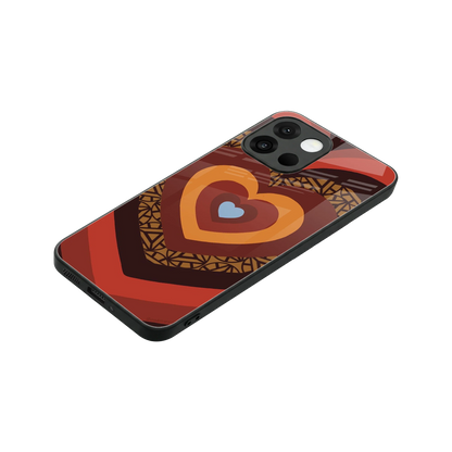 Y2K Caramel Crush Hearts stylish phone case for oneplus 13s | glossy glass and slim fit
