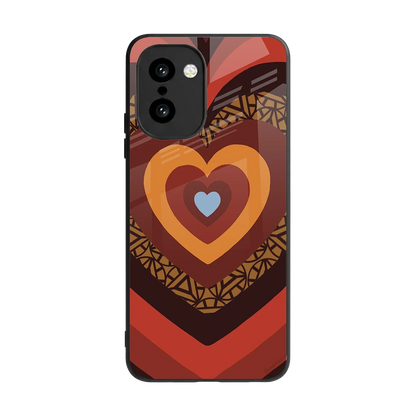 Y2K Caramel Crush Hearts back phone cover | glass case for oneplus 15r