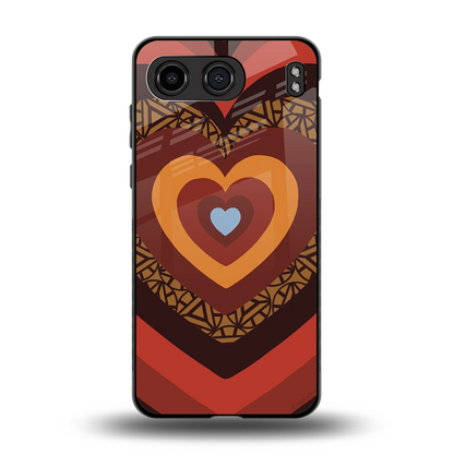 Y2K Caramel Crush Hearts back phone cover | glass case for oneplus nord 4