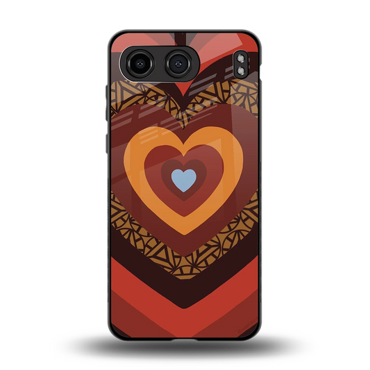 Y2K Caramel Crush Hearts back phone cover | glass case for oneplus nord 4