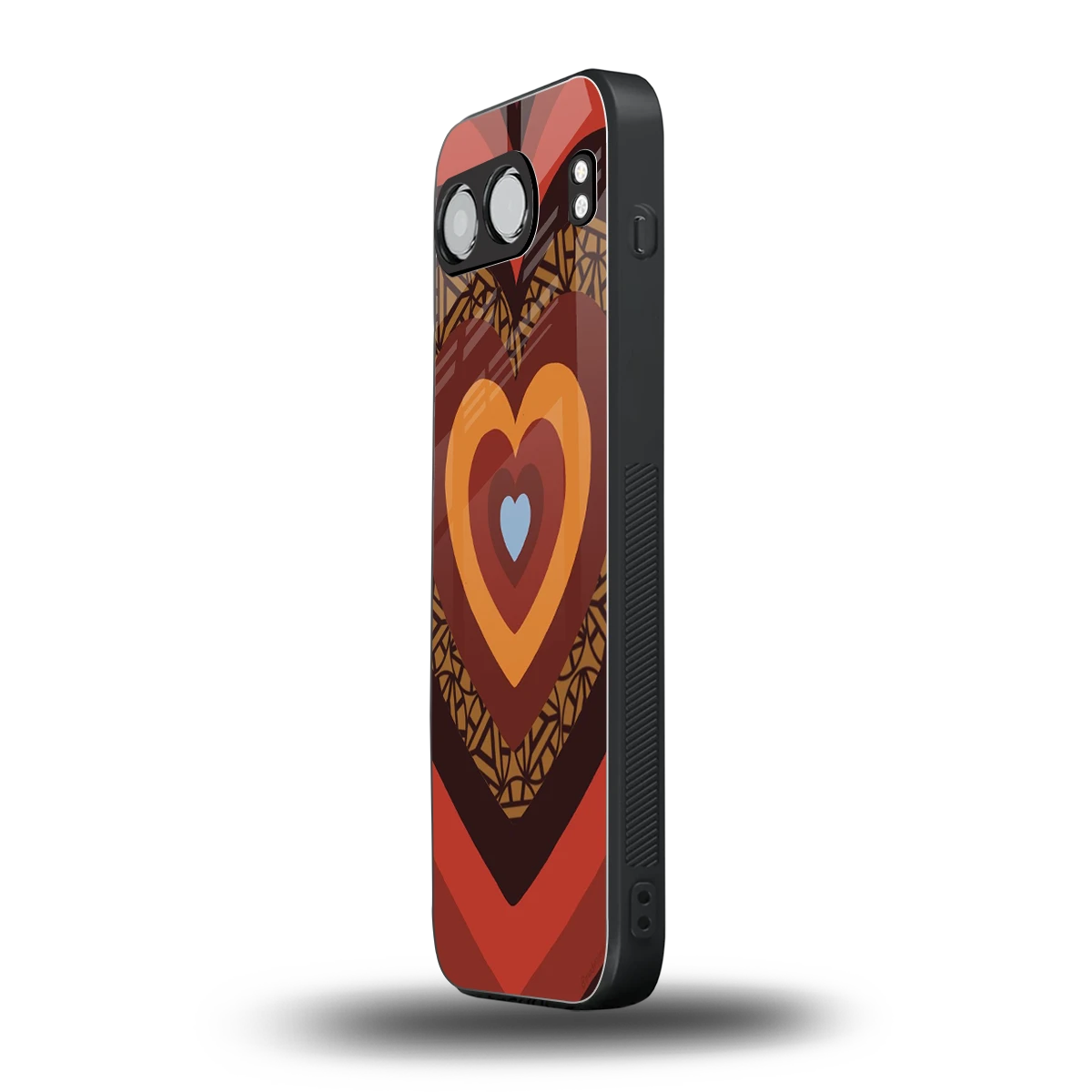 Y2K Caramel Crush Hearts oneplus nord 4 mobile cover | shockproof glass phone case