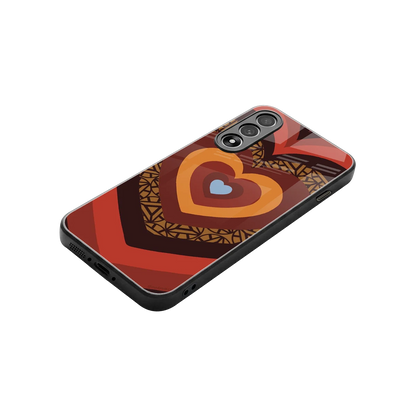 Y2K Caramel Crush Hearts stylish phone case for oneplus nord 5 | glossy glass and slim fit