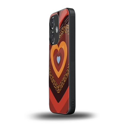 Y2K Caramel Crush Hearts oneplus nord ce 3 mobile cover | shockproof glass phone case