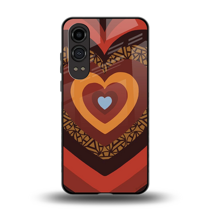 Y2K Caramel Crush Hearts back phone cover | glass case for oneplus nord ce 4 lite