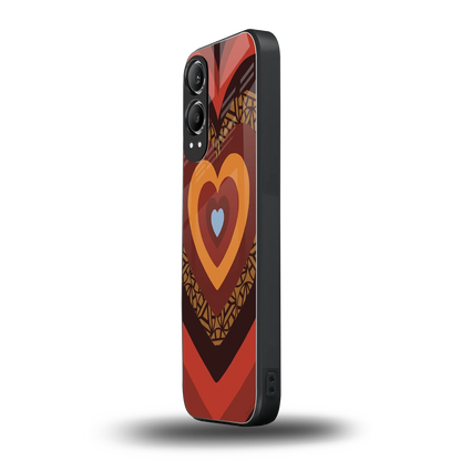Y2K Caramel Crush Hearts oneplus nord ce 4 lite mobile cover | shockproof glass phone case